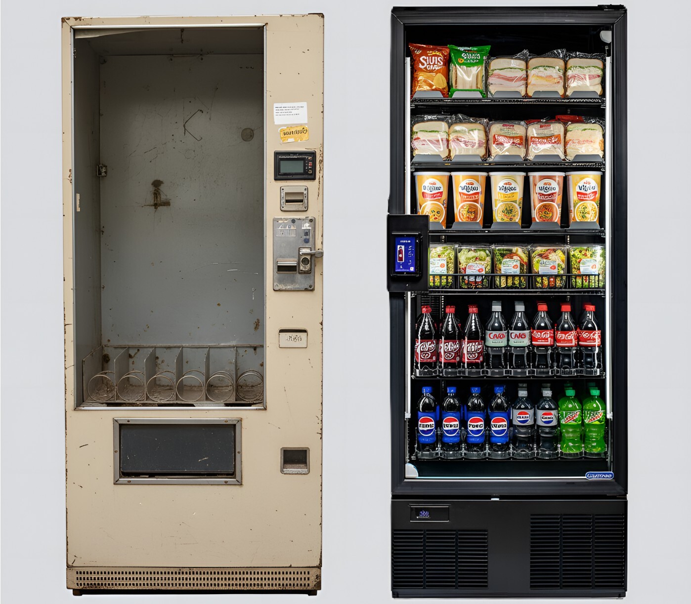 comparison-coolsmart-ai-market-snacks-food-with-old-broken-vending-machine
